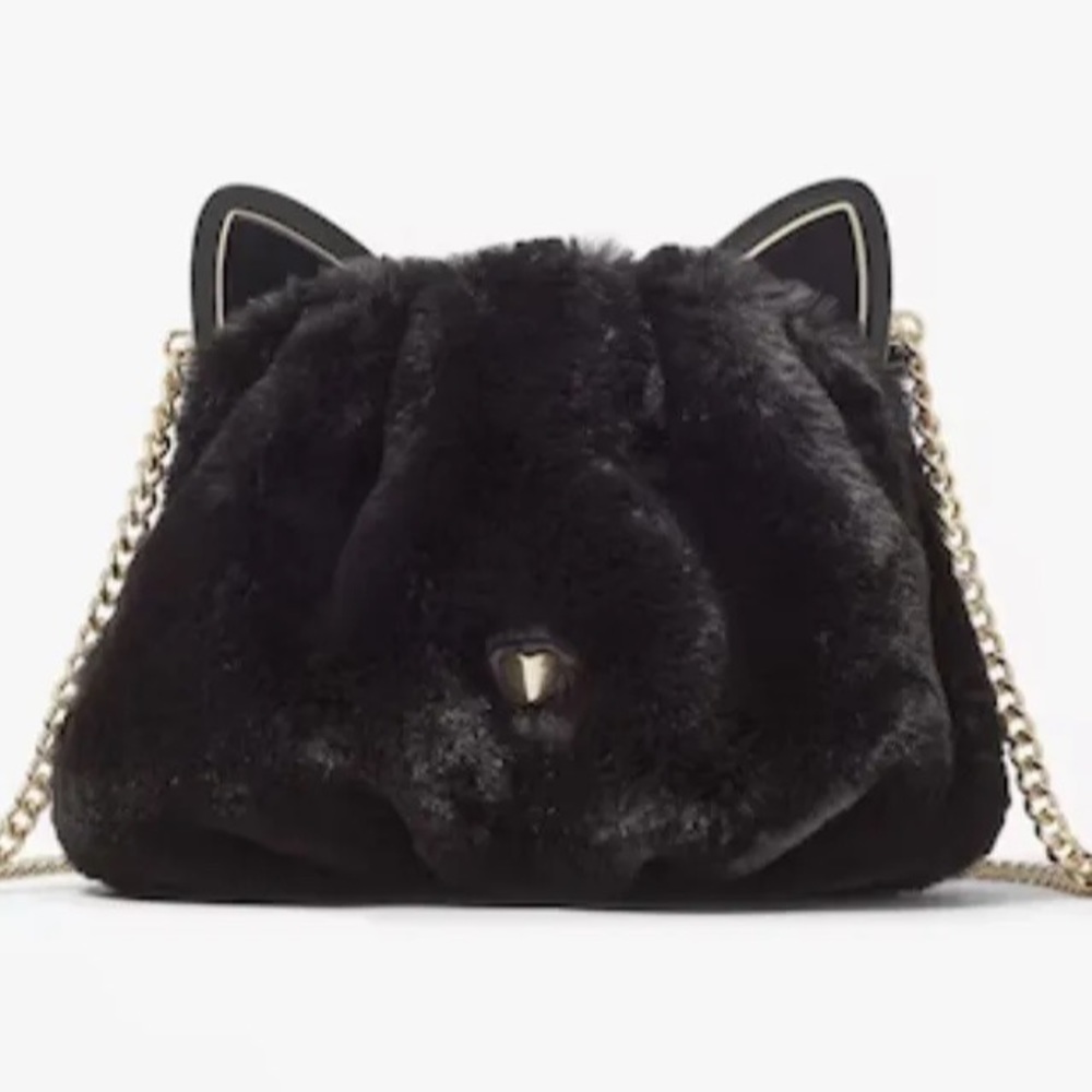 KATE SPADE Pitch Purrfect 3D Cat Crossbody NWT